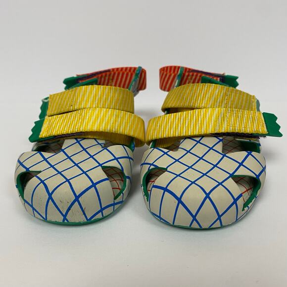 Mini Melissa Fabula Blue Green Sandals Size 8 - Picture 4 of 8